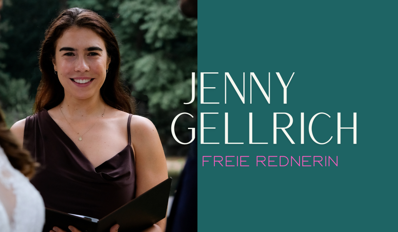 Traurednerin Jenny Gellrich mit dem Corporate Design